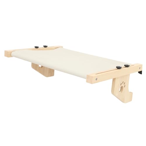FONDOTIN Katzenbett Fensterbank 1 Set Katzenhängematte Für Fenster Robuste Verstellbare Holzliege Für Katzen Bequeme Wandhängematte Ideal Für Entspanntes Schlafen Und Sonnenbaden Tierbett Katze FONDOTIN Katzenbett Fensterbank 1 Set Katzenhängematte Für Fenster Robuste Verstellbare Holzliege Für Katzen Bequeme Wandhängematte Ideal Für Entspanntes Schlafen Und Sonnenbaden Tierbett Katze von FONDOTIN