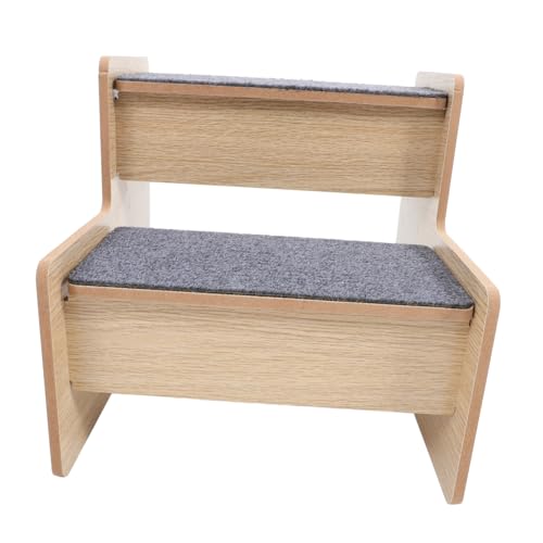 FONDOTIN Hunderampe Aus Holz Faltbare Hundetreppe Für Große Und Kleine Haustiere Tragbare Und rutschfeste Haustierleiter Für Sofas Betten Und Autos von FONDOTIN