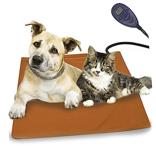 FONDOTIN Heizmatte Für Haustiere Mit Konstanter Temperatur Wasserdichtes Heizkissen Für Drinnen Energieeffizient Und Sicher Für Katzen Und Eu Stecker von FONDOTIN