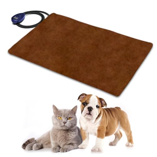FONDOTIN Heizmatte für Haustiere Wasserdichtes Pet Heating Pad mit Konstanter Temperatur Intelligenter Temperaturregelung Komfortabel für Innenräume Eu Stecker Kaffee FONDOTIN Heizmatte für Haustiere Wasserdichtes Pet Heating Pad mit Konstanter Temperatur Intelligenter Temperaturregelung Komfortabel für Innenräume Eu Stecker Kaffee von FONDOTIN