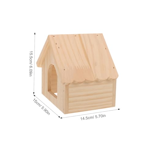 FONDOTIN Holz Hamsterhaus mit Dach Dunkler Rückzugsort für Kleine Nager Wie Hamster Meerschweinchen Chinchillas Dämmerungsschutz Haustier Schlafhaus Spielhaus aus Natürlichem Holz FONDOTIN Holz Hamsterhaus mit Dach Dunkler Rückzugsort für Kleine Nager Wie Hamster Meerschweinchen Chinchillas Dämmerungsschutz Haustier Schlafhaus Spielhaus aus Natürlichem Holz von FONDOTIN