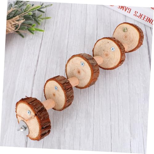 FONDOTIN Holz kletterleiter für Kleintiere Spiel Ruheplattform für Hamster Mäuse Ratten Papageien Natürliche Holzleiter zur Käfigdekoration und Beschäftigung von Kleinen Haustieren von FONDOTIN