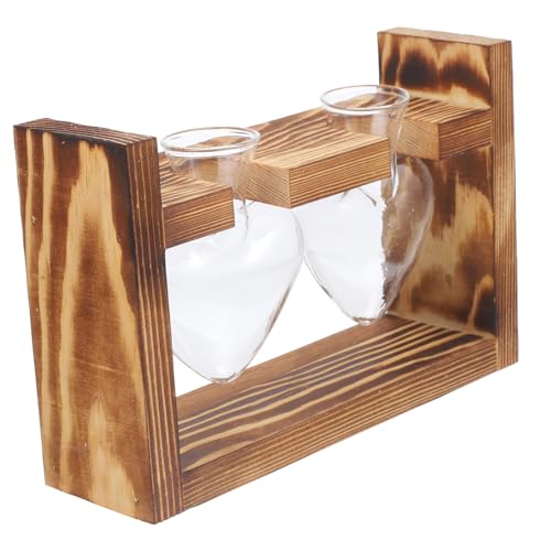 FONDOTIN Holzrahmen für hydroponischen Behälter ästhetisch mehrere Rattan Anlage künstliche blüten Artificial Flower Blumenpflanzenterrarium mit Holzständer Terrarienpflanzen Glas FONDOTIN Holzrahmen für hydroponischen Behälter ästhetisch mehrere Rattan Anlage künstliche blüten Artificial Flower Blumenpflanzenterrarium mit Holzständer Terrarienpflanzen Glas von FONDOTIN