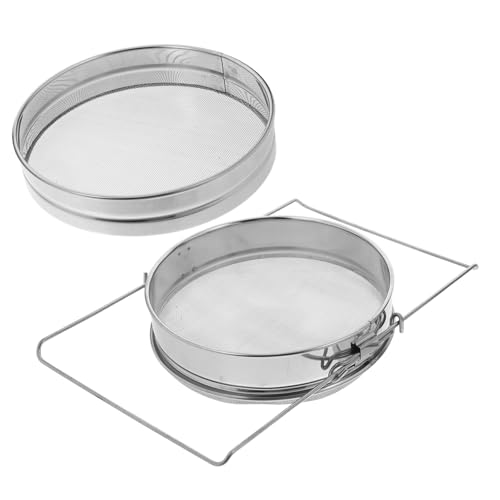 FONDOTIN Honigfilter Doppelschicht Sieb aus Edelstahl Manuelles Honigsieb mit Stabilem Doppelnetz Vielseitig für Honig Sirup Saucen Einfach zu Bedienen Modernes Amerikanisches Design FONDOTIN Honigfilter Doppelschicht Sieb aus Edelstahl Manuelles Honigsieb mit Stabilem Doppelnetz Vielseitig für Honig Sirup Saucen Einfach zu Bedienen Modernes Amerikanisches Design von FONDOTIN