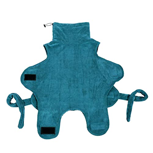 FONDOTIN Schnelltrocknender Bademantel Für Hunde Stilvoller Bademantel Hundepyjama Hundebademantel Größe: XL Warm Saugfähig von FONDOTIN