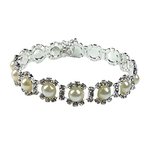 FONDOTIN Stilvolle Halskette Mit Kristallanhänger Für Haustiere Hundeanhänger Haustierschmuck Haustier-Halskette Modisches Halsband Für Welpen Welpen-Accessoire von FONDOTIN