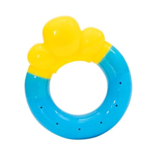 FONDOTIN Hunde EIS für Sommer Interaktives Kauspielzeug für Welpen Süßes Donut Design zur Zahnpflege Langeweile Blau von FONDOTIN