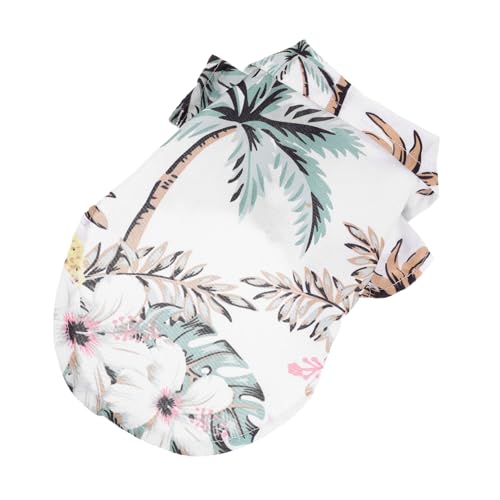 FONDOTIN Bezauberndes Hunde-Shirt T-Shirt für Hunde Blumenmuster Atmungsaktiv und Bequem M von FONDOTIN