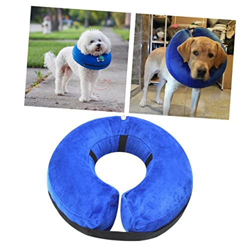 FONDOTIN Hundebedarf Haustierbedarf Aufblasbare Haustierhalsbänder Aufblasbare Hundehalsbänder Blau FONDOTIN Hundebedarf Haustierbedarf Aufblasbare Haustierhalsbänder Aufblasbare Hundehalsbänder Blau von FONDOTIN