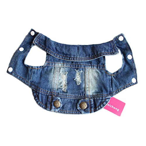 FONDOTIN Haustier Weste Mittelgroße Hunde Hoodie Denim Jacke Welpen Mantel Hund Winter Kleidung FONDOTIN Haustier Weste Mittelgroße Hunde Hoodie Denim Jacke Welpen Mantel Hund Winter Kleidung von FONDOTIN