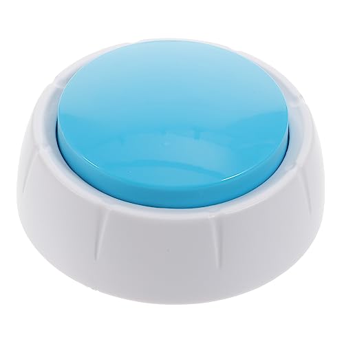 FONDOTIN Hundekommunikationsknopf Aufnehmbarer Interaktiver Button für Hunde Praktische Trainingshilfe Kommunikation und Bindung Blau von FONDOTIN