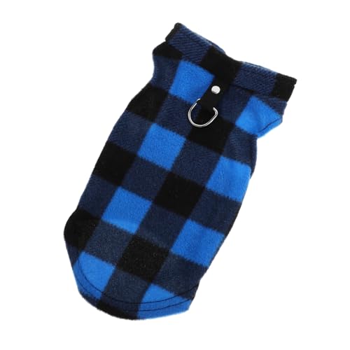 FONDOTIN Fleece Weste Jacke Leine Bis Mittlere Schwarz Kariert Haustier Party Outfit FONDOTIN Fleece Weste Jacke Leine Bis Mittlere Schwarz Kariert Haustier Party Outfit von FONDOTIN