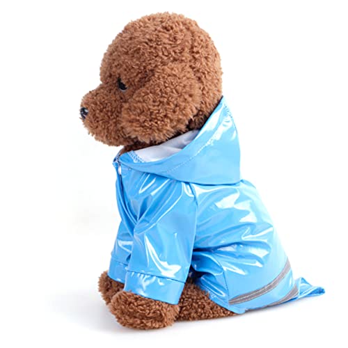 FONDOTIN Regenmantel für Haustiere leicht reflektierende Streifen Hunderegenmantel wasserdichte Haustier-Regenjacke stilvoller Regenmantel mit Kapuze für Hunde Größe FONDOTIN Regenmantel für Haustiere leicht reflektierende Streifen Hunderegenmantel wasserdichte Haustier-Regenjacke stilvoller Regenmantel mit Kapuze für Hunde Größe von FONDOTIN