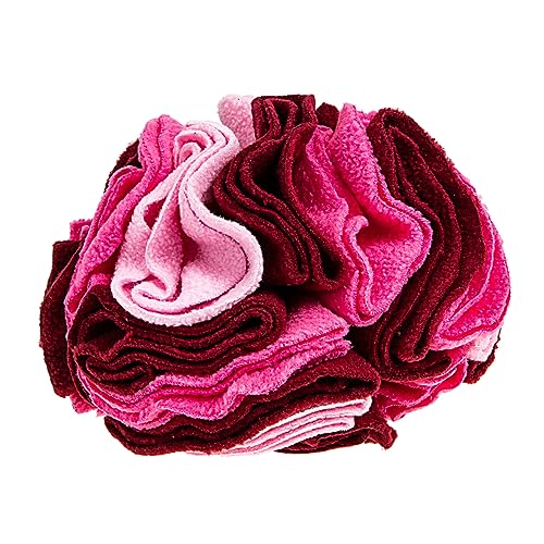 FONDOTIN Hundeschnüffelball Hundespielzeug Mit Leckerli-Spender Puzzle- Für Hunde Beiß Für Welpen Plüsch Hundespielzeug Backenzahnspielzeug Für Hunde Rosy Polarfleece FONDOTIN Hundeschnüffelball Hundespielzeug Mit Leckerli-Spender Puzzle- Für Hunde Beiß Für Welpen Plüsch Hundespielzeug Backenzahnspielzeug Für Hunde Rosy Polarfleece von FONDOTIN