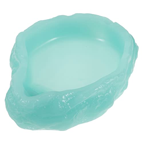 FONDOTIN Wassernapf Für Reptilien Aus Kunstharz Futternapf Für Reptilien Leuchtend Leicht Zu Reinigen Praktisch Für Terrarium Und Haustierpflege von FONDOTIN