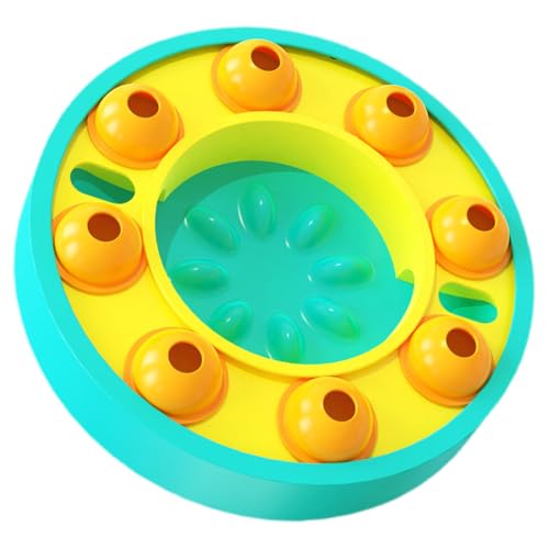 FONDOTIN Interaktiver Hundespielzeug Futterspender Intelligenzspielzeug Langsames Füttern Trainingsspielzeug für Hunde und Katzen Gehirnstimulation und Fressverzögerung See Blau von FONDOTIN