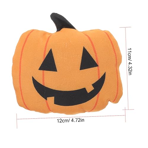 FONDOTIN Interaktives Katzenspielzeug aus Plüsch mit Katzenminze Beißfestes Zahnpflege für Kätzchen Langlebiges Molaren Halloween Kürbis Design Geeignet für Indoor Spielspaß und von FONDOTIN