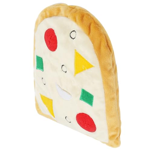 FONDOTIN Interaktives mit Quietscher für Kleine und Mittelgroße und Katzen Fördert Spielverhalten und Schützt Möbel Pizza Form Langlebig von FONDOTIN