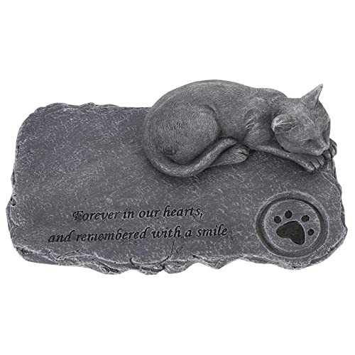 FONDOTIN Kätzchen Hund Ornament Haustier Katzen-denkmal Katzendekor Gedenkstein Als Markierung Pet Memorial Stones Katzen-gedenksteinverzierung Grabstein Zum Gedenken An Eine Katze Harz FONDOTIN Kätzchen Hund Ornament Haustier Katzen-denkmal Katzendekor Gedenkstein Als Markierung Pet Memorial Stones Katzen-gedenksteinverzierung Grabstein Zum Gedenken An Eine Katze Harz von FONDOTIN