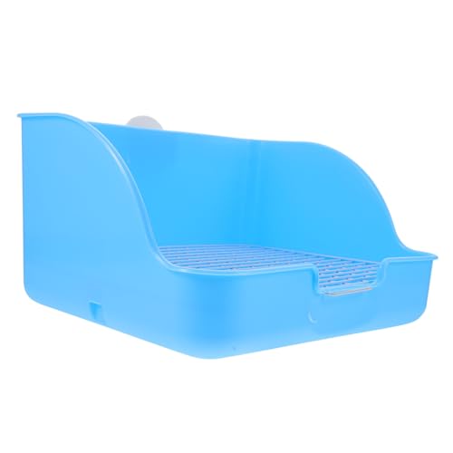 FONDOTIN Kaninchen Töpfchen Trainingstoilette Haustier Kaninchen Toilette Blau FONDOTIN Kaninchen Töpfchen Trainingstoilette Haustier Kaninchen Toilette Blau von FONDOTIN