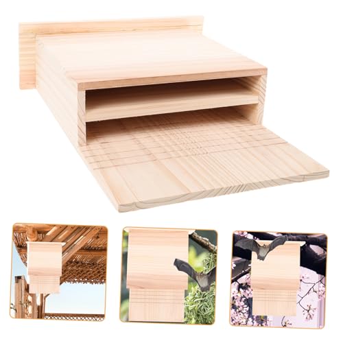FONDOTIN Kasten Fledermausnest Aus Holz Handgefertigtes Fledermaushaus Außerhalb des Fledermaushauses Fledermaushaus Im Hinterhof Fledermaushaus Im Freien Handgemachtes Haustierhaus Hölzern FONDOTIN Kasten Fledermausnest Aus Holz Handgefertigtes Fledermaushaus Außerhalb des Fledermaushauses Fledermaushaus Im Hinterhof Fledermaushaus Im Freien Handgemachtes Haustierhaus Hölzern von FONDOTIN