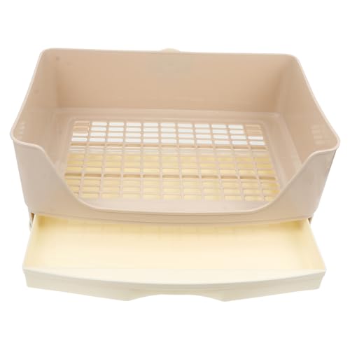 FONDOTIN Kasten Kaninchentoilette Müllbehälter Extra Große Katzentoilette Hamster Hasenkäfig Mülleimer Wurf Tiere Ecktoilette Chinchilla Mülltonne Käfige Hund Graben Plastik Beige FONDOTIN Kasten Kaninchentoilette Müllbehälter Extra Große Katzentoilette Hamster Hasenkäfig Mülleimer Wurf Tiere Ecktoilette Chinchilla Mülltonne Käfige Hund Graben Plastik Beige von FONDOTIN