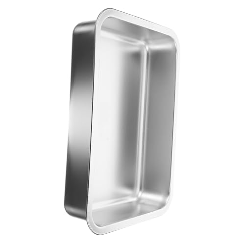 FONDOTIN Kasten Katzentoilette aus Edelstahl Container drinnen Katzenstreu aus Katzensand selbst Katzentoiletten für Wohnungskatzen Katzentoilette aus Metall Rostfreier Silber FONDOTIN Kasten Katzentoilette aus Edelstahl Container drinnen Katzenstreu aus Katzensand selbst Katzentoiletten für Wohnungskatzen Katzentoilette aus Metall Rostfreier Silber von FONDOTIN