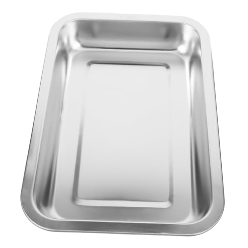 FONDOTIN Kasten Katzentoilette aus Edelstahl seicht Wurf groß Katzenklo niedrig Senior Haustiertoilette Katzentoiletten Kätzchen saubere Toilette Rostfreier Stahl Silver FONDOTIN Kasten Katzentoilette aus Edelstahl seicht Wurf groß Katzenklo niedrig Senior Haustiertoilette Katzentoiletten Kätzchen saubere Toilette Rostfreier Stahl Silver von FONDOTIN