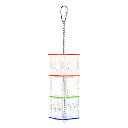 FONDOTIN Acryl Sechs Feeder Vogel Futtersuche Feeder Box Barsch Pet Versorgung Für Papageien von FONDOTIN