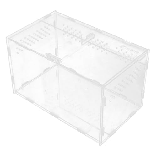 FONDOTIN Kasten Terrarium für Reptilien Anlage Aquarium Zaun Ratte Kaninchen glasbehälter glasgefäß Terrarium nebler Vogelspinnenkäfig aus Acryl Professioneller Reptilienkäfig Transparent von FONDOTIN