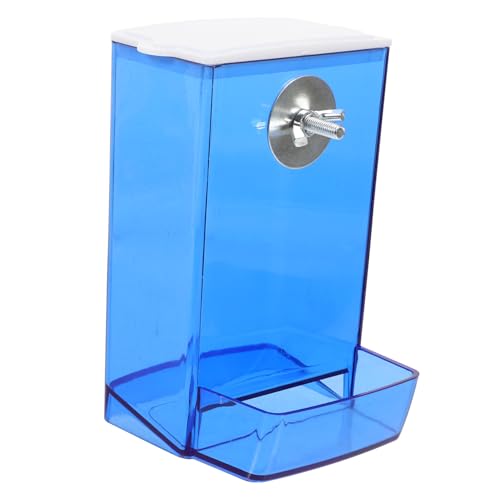 FONDOTIN Kasten Vogelfutterbox automatischer Vogelfutterspender automatischer Sittich-Futterspender vogelfutterhäuschen Vogel futtersäule Papageien-Fütterungsbecher Futterhalter für Vögel von FONDOTIN