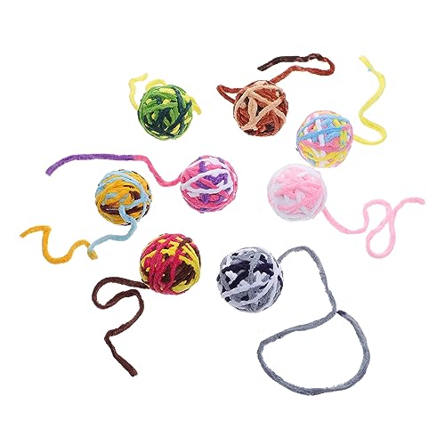 FONDOTIN 8stücke Katzenspielzeug Bunte Wollknäuel Für Katzen Interaktive Spielbälle Fitness Und des Jagdinstinkts Für Kätzchen Und Erwachsene Katzen Gesundes Spielzeug FONDOTIN 8stücke Katzenspielzeug Bunte Wollknäuel Für Katzen Interaktive Spielbälle Fitness Und des Jagdinstinkts Für Kätzchen Und Erwachsene Katzen Gesundes Spielzeug von FONDOTIN