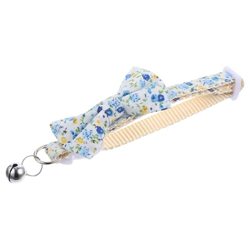 FONDOTIN Katzenhalsband Cartoon-Hundehalsband Haustierhalsband-Dekor Katzenhalsbänder dekoratives Hundehalsband draussen Zubehör kleine Sonnenblume Krawatte x3 schmücken Polyester-Nylon von FONDOTIN