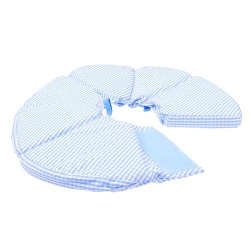 FONDOTIN Katzenhalskrause Hundehalskrause Welpenhalsband Erholung für Katzen Hundehalsbänder für Welpen Kragen geschmeidiger Haustier-Halskreis Hundeschutz Stoff Blue FONDOTIN Katzenhalskrause Hundehalskrause Welpenhalsband Erholung für Katzen Hundehalsbänder für Welpen Kragen geschmeidiger Haustier-Halskreis Hundeschutz Stoff Blue von FONDOTIN