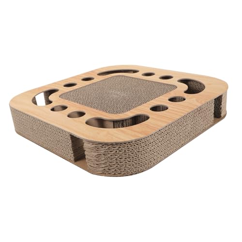 FONDOTIN Pet Cat Kitten Kratzbrett Blau Mit Glockenball Spielzeug Für Katzen Möbel Schützt Für Stundenlangen Spielspaß Sorgt von FONDOTIN