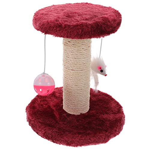 FONDOTIN Kratzbaum Für Katzen Mit Katzennagelfeile Stabiler Standfuß Und Robustem Sisal Zum Klettern Und Entspannen Für Hauskatzen Und Kätzchen Drinnen von FONDOTIN