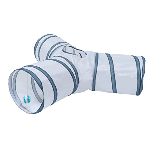 FONDOTIN Katzentunnel Ballspielzeug Für Katzen Katzen-spiraltunnel- Pet-röhrenspielzeug Katze Faltbare Tunnelröhre Tunnelbett Katzen-Puzzle- Katzenhöhle Weiß Polyester FONDOTIN Katzentunnel Ballspielzeug Für Katzen Katzen-spiraltunnel- Pet-röhrenspielzeug Katze Faltbare Tunnelröhre Tunnelbett Katzen-Puzzle- Katzenhöhle Weiß Polyester von FONDOTIN