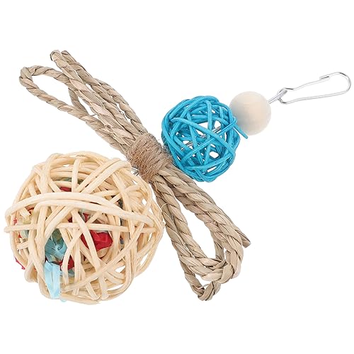 FONDOTIN Natürlicher Rattan Kauspielzeug Für Vögel Und Nager Hängendes Spielzeug Zum Kauen Und Füttern Für Papageien Kaninchen Und Andere Kleintiere Langlebig Und Unterhaltsam FONDOTIN Natürlicher Rattan Kauspielzeug Für Vögel Und Nager Hängendes Spielzeug Zum Kauen Und Füttern Für Papageien Kaninchen Und Andere Kleintiere Langlebig Und Unterhaltsam von FONDOTIN