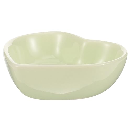 FONDOTIN Keramik Hamster Schüssel Herzform für Kleintiere Futter und Wassernapf Langlebiges und Sicheres Material Geeignet für Hamster Meerschweinchen und Chinchillas von FONDOTIN
