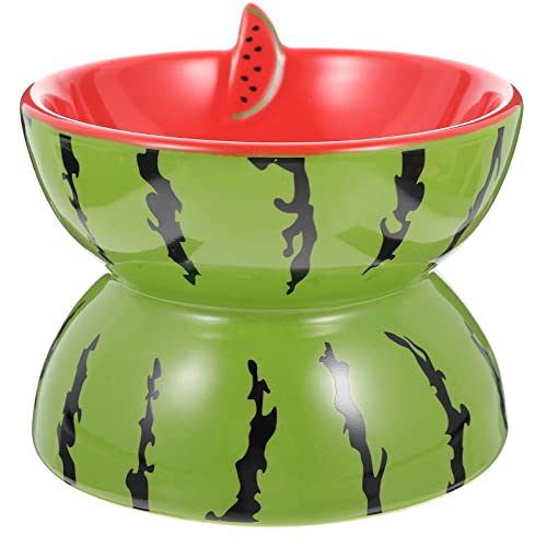 FONDOTIN Keramiknapf für Haustiere klein Haustiernapf süße Katzenschalen Mason Schüssel pet Water Bowl pet Supplies katzenfutter Hundenapf für den täglichen Gebrauch Futternapf Green von FONDOTIN