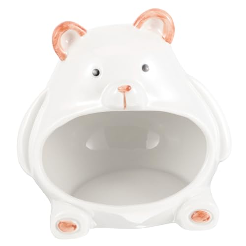 FONDOTIN Keramisches Hamsterhaus Kühlendes Versteck für Kleintiere Dekoratives Nest mit Cartoon Muster Langlebig und Sicher für und Spiel für Hamster Meerschweinchen und Kleintiere von FONDOTIN