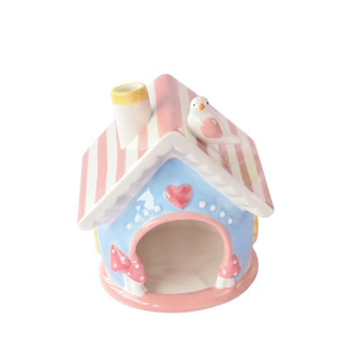 FONDOTIN Keramisches Hamsterhaus Rosa Keramiknest für Hamster Tragbar zu Reinigen Sicheres Schlafversteck und Multifunktionales Haustierbett für Kleine Wie FONDOTIN Keramisches Hamsterhaus Rosa Keramiknest für Hamster Tragbar zu Reinigen Sicheres Schlafversteck und Multifunktionales Haustierbett für Kleine Wie von FONDOTIN