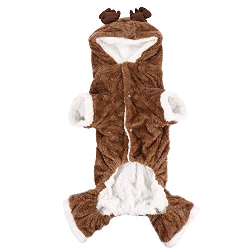 FONDOTIN Kleidung für Haustiere Kostüm für das Welpenfest kleine Hunde-Outfits Kleider Warme Kleidung für Welpen Weihnachtskostüm für Hunde Hündchen Hundekleidung Verwandlungs-Outfit von FONDOTIN