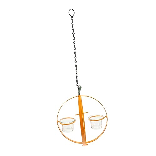 FONDOTIN Kolibri-wasserspender Haustier Schüssel-vogelbäder Container Vogel Fütterer Vogelhäuschen Kolibri -Feeder Besonderheit Bahnhof Finkenfutter Käfig Gartenpfau Orange Glas von FONDOTIN