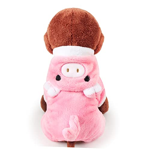 FONDOTIN Hundekleidung Für Halloween Rosa Schwein Mit Knopfdesign Xs Bequem Auszuziehen Für Cosplay Und Haustierkostüm FONDOTIN Hundekleidung Für Halloween Rosa Schwein Mit Knopfdesign Xs Bequem Auszuziehen Für Cosplay Und Haustierkostüm von FONDOTIN