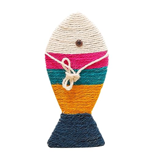 FONDOTIN Kratzbaum Für Katzen Unterlage Drinnen Kratzbrett Für Katzen Modern Planke Kätzchen Kratzspielzeug Katzenkratzbrett Geformt Katzenspielzeug Fisch Klaue Sisal Colorful FONDOTIN Kratzbaum Für Katzen Unterlage Drinnen Kratzbrett Für Katzen Modern Planke Kätzchen Kratzspielzeug Katzenkratzbrett Geformt Katzenspielzeug Fisch Klaue Sisal Colorful von FONDOTIN