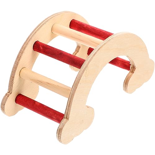 FONDOTIN Holz Hamster Loft Spielen Leiter Haustier Zubehör Chinchilla Spielzeug Hamster Versteck von FONDOTIN