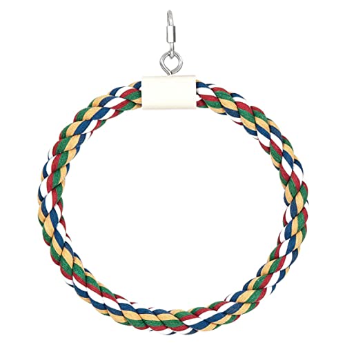 FONDOTIN Papagei-abenteuerspielzeug Baumwollseil-schaukel Papagei-beißspielzeug Vogelkäfig-zubehör für Die Spielzeit Kleiner Vögel FONDOTIN Papagei-abenteuerspielzeug Baumwollseil-schaukel Papagei-beißspielzeug Vogelkäfig-zubehör für Die Spielzeit Kleiner Vögel von FONDOTIN