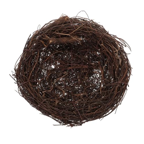 FONDOTIN Rattan Vogel Nest Dekoration Handgemachtes Künstliches Vogelnest Für Garten Ostern Hochzeiten Und Festlichkeiten Einzigartiges Design Rustikale Ornamente von FONDOTIN