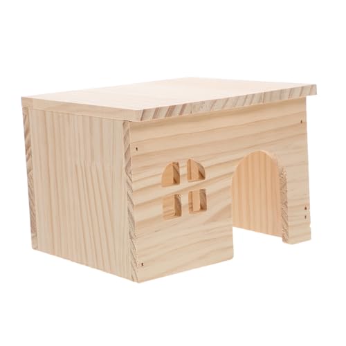 FONDOTIN Mauskäfig Hamster Verbirgt Sich Hamster-Labyrinth- Hamster -versteck Hamstersand Hamsterkäfig Spielzeughamster Hamster Mehrkammerversteck Hamsterröhren Und Tunnel Hölzern von FONDOTIN